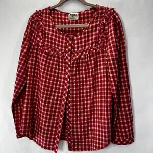 Holding Horses Anthropologie Button Down 8 Checkard